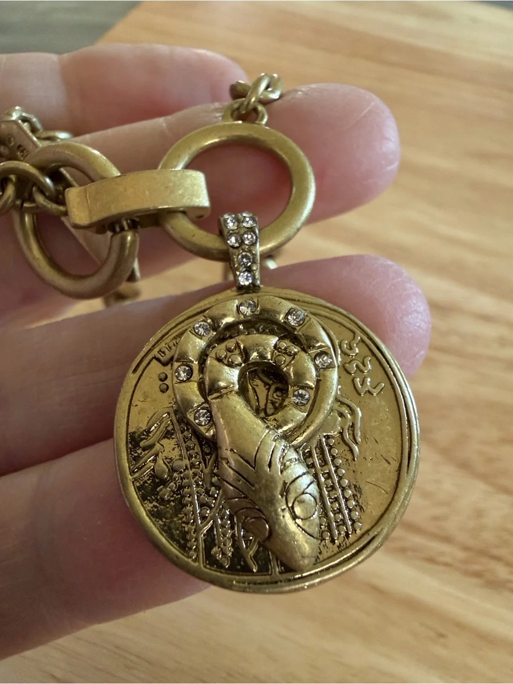 New Stella & Dot Heritage coin bracelet vintage Gold